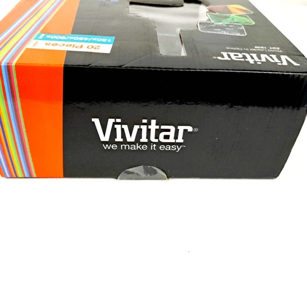 Vivitar Die-cast Metal  20 Pieces Microscope Set.